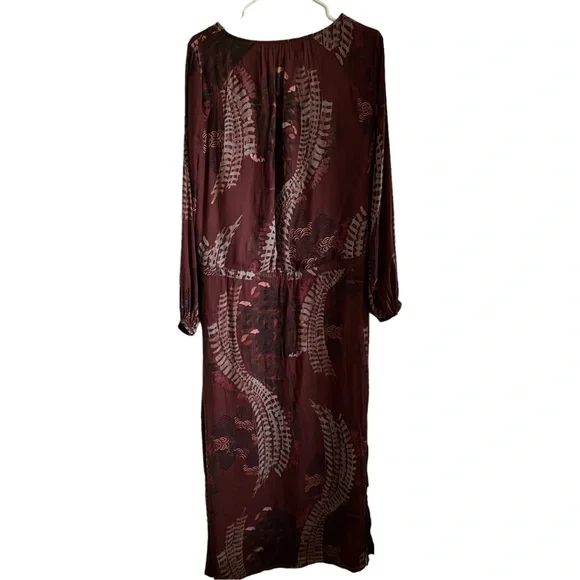 Free People Out of the Woods Maxi Dress in Scarlet Combo Size XS Bohemian Autumn - Picture 5 of 8